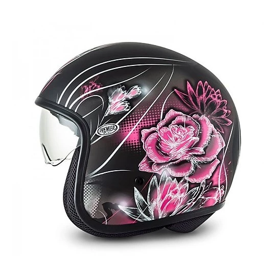 C Helm Jet Premier Vintage-Faser Mit Integriertem Visier Eitelkeit 9BM 4 C Helm Jet Premier Vintage-Faser Mit Integriertem Visier Eitelkeit 9BM – Bild 2