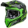Casco Moto Cross Enduro Premier Exige QX7 Schwarz-Grün