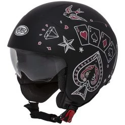 Casco Moto Mini Jet Premier ROCKER CT 9 BM Matt Black