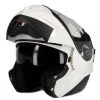 Casco Moto Modulare Apribile Premier Doppia Visiera Thesis Bianco Lucido