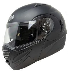 Casco Moto Modulare Apribile Premier Doppia Visiera Thesis Nero Opaco
