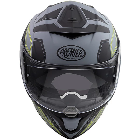 DEVIL EL Y Grau BM Premier Integral Motorradhelm Grau Schwarz Matt Grün 6 DEVIL EL Y Grau BM Premier Integral Motorradhelm Grau Schwarz Matt Grün – Bild 4