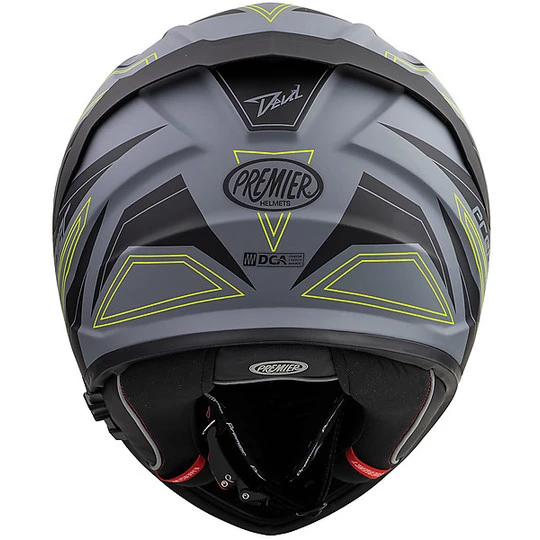 DEVIL EL Y Grau BM Premier Integral Motorradhelm Grau Schwarz Matt Grün 8 DEVIL EL Y Grau BM Premier Integral Motorradhelm Grau Schwarz Matt Grün – Bild 6