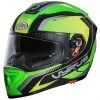 Helm Moto Integral Premier Vyrus MP6 BM Schwarz Green Fluorescent Yellow Opaque