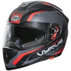 Helm Moto Integral Premier Vyrus MP92 BM Matt Schwarz Rot