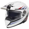 Helm Moto Modular Doppelsport-Premier X-TRAIL MO 1 Weiß, Blau, Rot