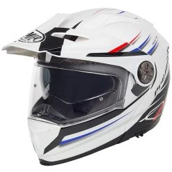 Helm Moto Modular Doppelsport-Premier X-TRAIL MO 1 Weiß, Blau, Rot
