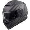 Integraler Motorradhelm Aus DEVIL PR9BE BM Premier Fiber Schwarz Matt Grau