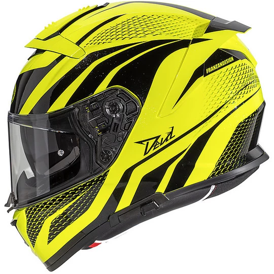 Premier Integraler Motorradhelm Aus Fiber DEVIL PR FLUO Gelb Fluo Schwarz 5 Premier Integraler Motorradhelm Aus Fiber DEVIL PR FLUO Gelb Fluo Schwarz – Bild 3