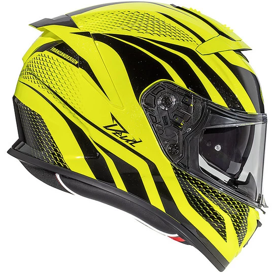 Premier Integraler Motorradhelm Aus Fiber DEVIL PR FLUO Gelb Fluo Schwarz 6 Premier Integraler Motorradhelm Aus Fiber DEVIL PR FLUO Gelb Fluo Schwarz – Bild 4