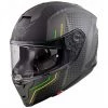Integraler Motorradhelm Aus Premier Fiber HYPER BP6 Matt Grey