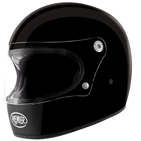 Integralhelm Moto Premier Trophy Stil Der 70er Jahre Mono Gloss Black 3 Integralhelm Moto Premier Trophy Stil Der 70er Jahre Mono Gloss Black