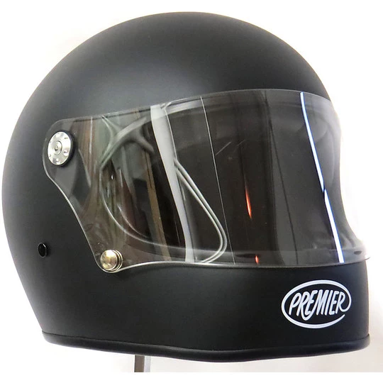 Integralhelm Moto Premier Trophy Stil Der 70er Jahre Mono Matt Black 5 Integralhelm Moto Premier Trophy Stil Der 70er Jahre Mono Matt Black – Bild 3