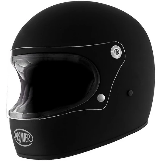 Integralhelm Moto Premier Trophy Stil Der 70er Jahre Mono Matt Black 3 Integralhelm Moto Premier Trophy Stil Der 70er Jahre Mono Matt Black