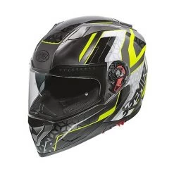 Integrierter Motorradhelm Premier VYRUS EM Y17 Schwarz Grau Fluo Gelb
