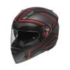 Integrierter Motorradhelm Premier VYRUS ND92 BM Schwarz Rot Opak