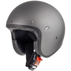 Jet Vintage Motorradhelm Aus Premier Fiber LE PETIT CLASSIC EVO U17 Matt Grau