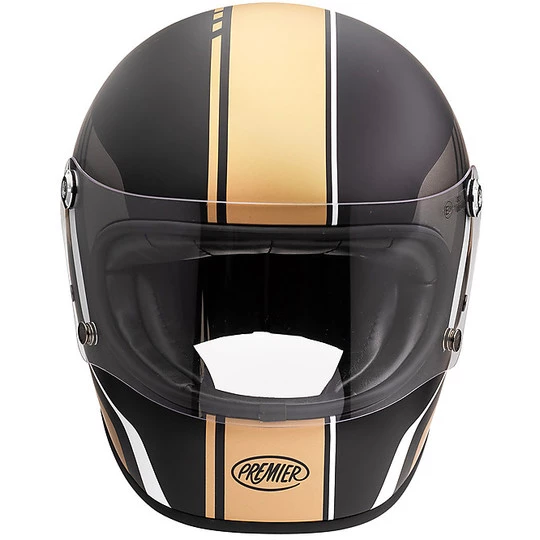 Motorrad Integralhelm Vintage 70er Premier Trophy BL19 BM Schwarzgold 6 Motorrad Integralhelm Vintage 70er Premier Trophy BL19 BM Schwarzgold – Bild 4
