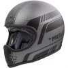 Motorrad Integralhelm Vintage Premier MX BL17 BM Grau Matt Schwarz