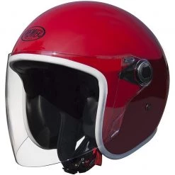 Motorrad-Sturzhelm Jet Fiber Kinder Premier Baby-U2 Visor Red