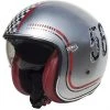 Motorrad-Sturzhelm Jet Fiber Premier FL Jahrgang Verchromte