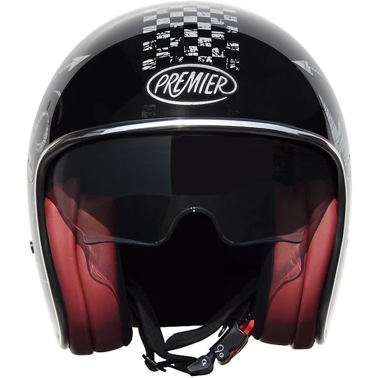 Motorrad-Sturzhelm Jet Fiber Premier NX Weinlese-Silber-Chrom 4 Motorrad-Sturzhelm Jet Fiber Premier NX Weinlese-Silber-Chrom – Bild 2