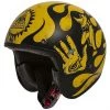 Motorrad-Sturzhelm Jet Premier Le Petit Klassische BD 12BM Matte Black Gold