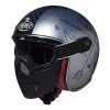 Motorrad-Sturzhelm Jet Premier Vintage-Fiber Mask NX Verchromte