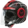 Premier Motorradhelm Jet COOL RD 92 Schwarz Rot