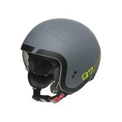 Motorradhelm Jet Custom Premier ROCKER LN Y Grau BM Matt Grau