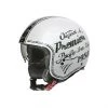 Motorradhelm Jet Custom Premier ROCKER OR 8 Weiß Glanz Schwarz