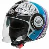 Motorradhelm Jet Premier COOL RD 12 Weiß Blau