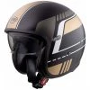 Motorradhelm Jet Vintage VINTAGE EVO BL19 BM Premier Fiber Schwarz Matt Gold