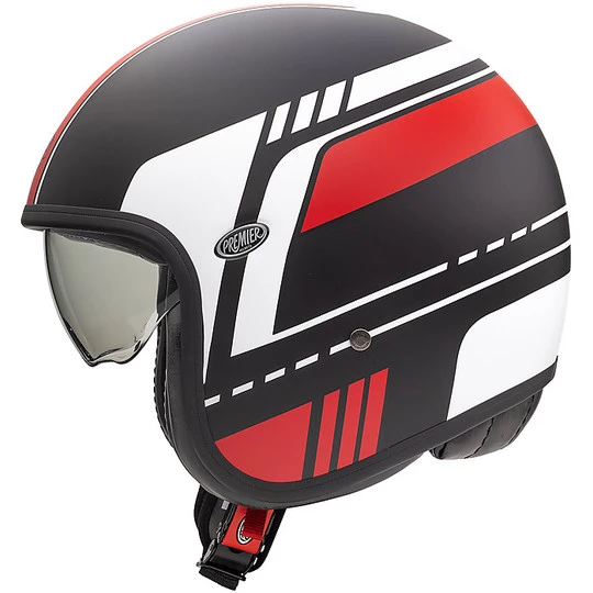 Motorradhelm Jet Vintage VINTAGE EVO BL92 BM Premier Fiber Schwarz Matt Rot 4 Motorradhelm Jet Vintage VINTAGE EVO BL92 BM Premier Fiber Schwarz Matt Rot – Bild 2