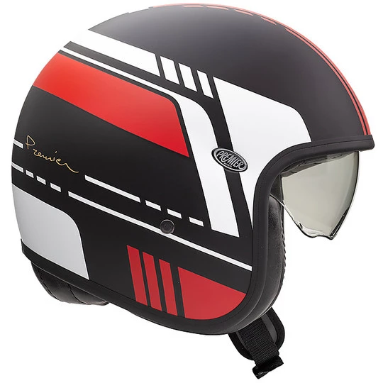 Motorradhelm Jet Vintage VINTAGE EVO BL92 BM Premier Fiber Schwarz Matt Rot 5 Motorradhelm Jet Vintage VINTAGE EVO BL92 BM Premier Fiber Schwarz Matt Rot – Bild 3