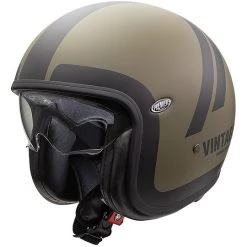 Motorradhelm Jet Vintage VINTAGE EVO Premier Faserförmig DO Militärgrün BM Matt