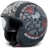 Premier VINTAGE EVO SK 9 BM Motorradoptik-Helm Mit Jetoptik In Schwarz Matt