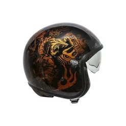 Vintage Jet Motorradhelm Aus Premier Fiber VINTAGE EVO BD Orange Verchromt Poliert Schwarz -Premier Verkäufe 2022 vintage jet motorradhelm aus premier fiber vintage evo bd orange verchromt poliert schwarz 68698