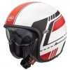 Vintage Jet Motorradhelm In Premier Fiber VINTAGE EVO BL8 BM Weiß Rot Matt