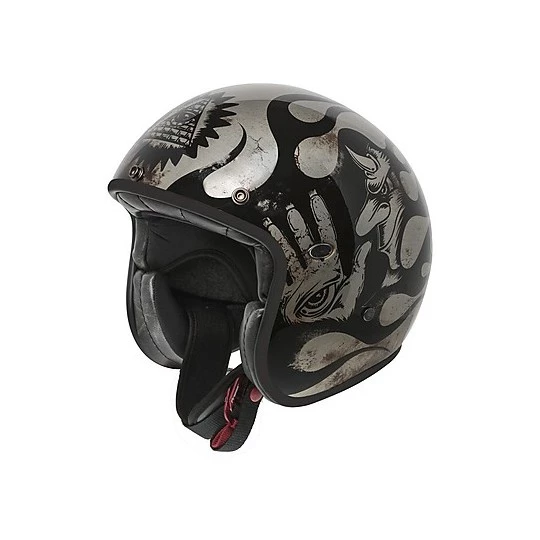 Vintage Premier Jet Moto-Helm Aus LE PETIT CLASSIC EVO BD Titan Poliert 3 Vintage Premier Jet Moto-Helm Aus LE PETIT CLASSIC EVO BD Titan Poliert