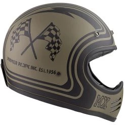 Vintage Premier MX BTR Militärgrün BM Matte Motorradhelm -Premier Verkäufe 2022 vintage premier mx btr militaergruen bm matte motorradhelm 90910