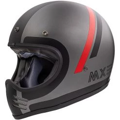 Vintage Premier MX DO17 BM Grau Integral Motorradhelm