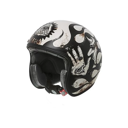 Premier Vintage Pro Jet Fiber Motorradhelm LE PETIT CLASSIC EVO BD 8 BM Weiß 2 Premier Vintage Pro Jet Fiber Motorradhelm LE PETIT CLASSIC EVO BD 8 BM Weiß